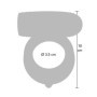 Anello fallico doppio vibrante in silcone stimolatore per lui e lei ricaricabile waterproof