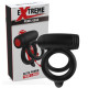 Anello fallico doppio vibrante in silcone stimolatore per lui e lei ricaricabile waterproof