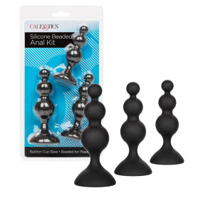 Kit plug anale in silicone stimolatore anal kit con ventosa per donna