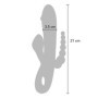 vibratore rabbit triplo stimolatore in silicone multi programma ricaricabile