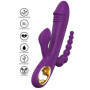 vibratore rabbit triplo stimolatore in silicone multi programma ricaricabile
