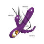 vibratore rabbit triplo stimolatore in silicone multi programma ricaricabile