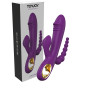 vibratore rabbit triplo stimolatore in silicone multi programma ricaricabile