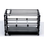 Gabbia bondage Kennel - Adjustable Puppy Cage with Padded Board