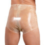 Mutande in lattice accessorio fetish boxer in latex trasparente