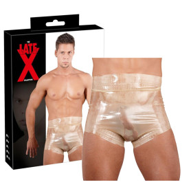 Mutande in lattice accessorio fetish boxer in latex trasparente