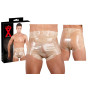 Mutande in lattice accessorio fetish boxer in latex trasparente