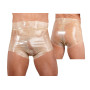 Mutande in lattice accessorio fetish boxer in latex trasparente