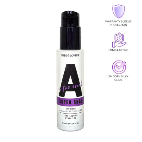 Lubrificante intimo anale ibrido silky glide salva preservativo 120 ml