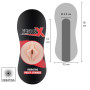 Masturbatore per pene vagina vibrante penetrabile stimolatore per lui hidden desire