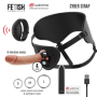 Strap on imbragatura con dildo e bullet vibrante con orologio warchme size L in silicone sextoys per coppie