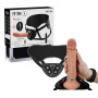 Strap on imbragatura con dildo e bullet vibrante con orologio warchme size L in silicone sextoys per coppie