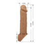 Guaina indossabile prolunga per pene realistica in silicone sextoys per coppie