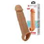 Guaina indossabile prolunga per pene realistica in silicone sextoys per coppie