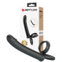 Pene indossabile stimolatore vaginale anale in silicone con anelli fallici sextoys per coppie