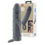 Guaina prolunga per pene realistica stimolatore flessibile con anello fallico impermeabile