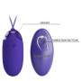 Ovetto vibrante stimolatore clitoride vaginale in silicone ricaricabile con telecomando ideale per coppie
