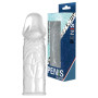 Guaina fallica indossabile estensore per pene elastica con texuture stimolante per partner