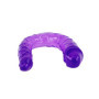 Doppio dildo stimolatore vaginale anale flessibile con vene realistiche