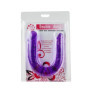Doppio dildo stimolatore vaginale anale flessibile con vene realistiche