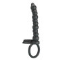 Dildo strap-on con anelli fallici in silicone doopio stimolatore vaginale anale sextoys per coppie