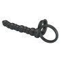 Dildo strap-on con anelli fallici in silicone doopio stimolatore vaginale anale sextoys per coppie