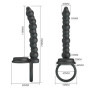 Dildo strap-on con anelli fallici in silicone doopio stimolatore vaginale anale sextoys per coppie