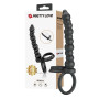 Dildo strap-on con anelli fallici in silicone doopio stimolatore vaginale anale sextoys per coppie
