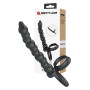 Dildo strap-on con anelli fallici in silicone doopio stimolatore vaginale anale sextoys per coppie