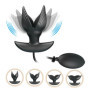 Vibratore anale gonfiabile in silicone ricaricabile con pompa stimolatore anale