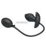 Vibratore anale gonfiabile in silicone ricaricabile con pompa stimolatore anale