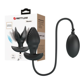 Vibratore anale gonfiabile in silicone ricaricabile con pompa stimolatore anale