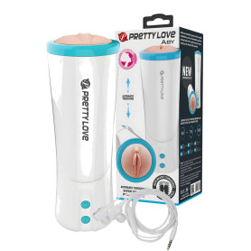 Masturbatore vagina finta automatico multiprogramma stimolatore pene con sexy talk
