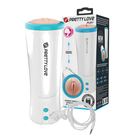 Masturbatore vagina finta automatico multiprogramma stimolatore pene con sexy talk