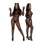 Tutina sexy leopardata taglia unica catsuit leopardato per lei abbigliamento intimo hot