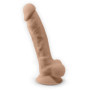 Dildo vibrante in silicone con testicoli super realistico con telecomando stimolatore anale vaginale silexd