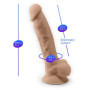Dildo vibrante in silicone con testicoli super realistico con telecomando stimolatore anale vaginale silexd