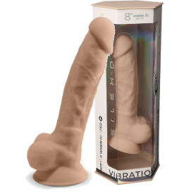 Dildo vibrante in silicone con testicoli super realistico con telecomando stimolatore anale vaginale silexd