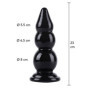 Plug anale con ventosa bullplug stimolatore anale xxl 23 cm