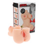Masturbatore realistico con ano e vagina vibrante multiprogramma penetrabile sextoys per lui