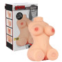 Masturbatore realistico con ano e vagina vibrante multiprogramma penetrabile sextoys per lui