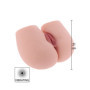 Masturbatore con vagina e ano vibrante stimolatore maschile multiprogramma