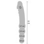 Dildo anale doppio in silicone fallo vibrante stimolatore anale per lei ricaricabile