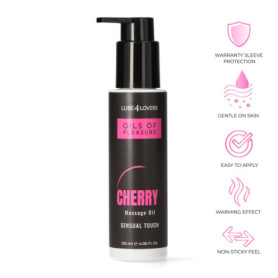 Olio erotico sensuale gusto ciliegia effetto caldo sensual touch