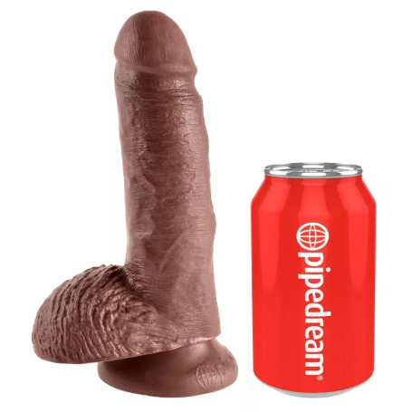 Fallo realistico king cock 7 marrone