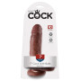 Fallo realistico king cock 7 marrone
