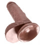 Fallo realistico king cock 7 marrone