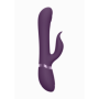 Vibratore rabbit in silicone con 4 testine stimolatore clitoride vaginale waterproof ricaricabile usb