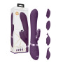 Vibratore rabbit in silicone con 4 testine stimolatore clitoride vaginale waterproof ricaricabile usb