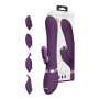Vibratore rabbit in silicone con 4 testine stimolatore clitoride vaginale waterproof ricaricabile usb